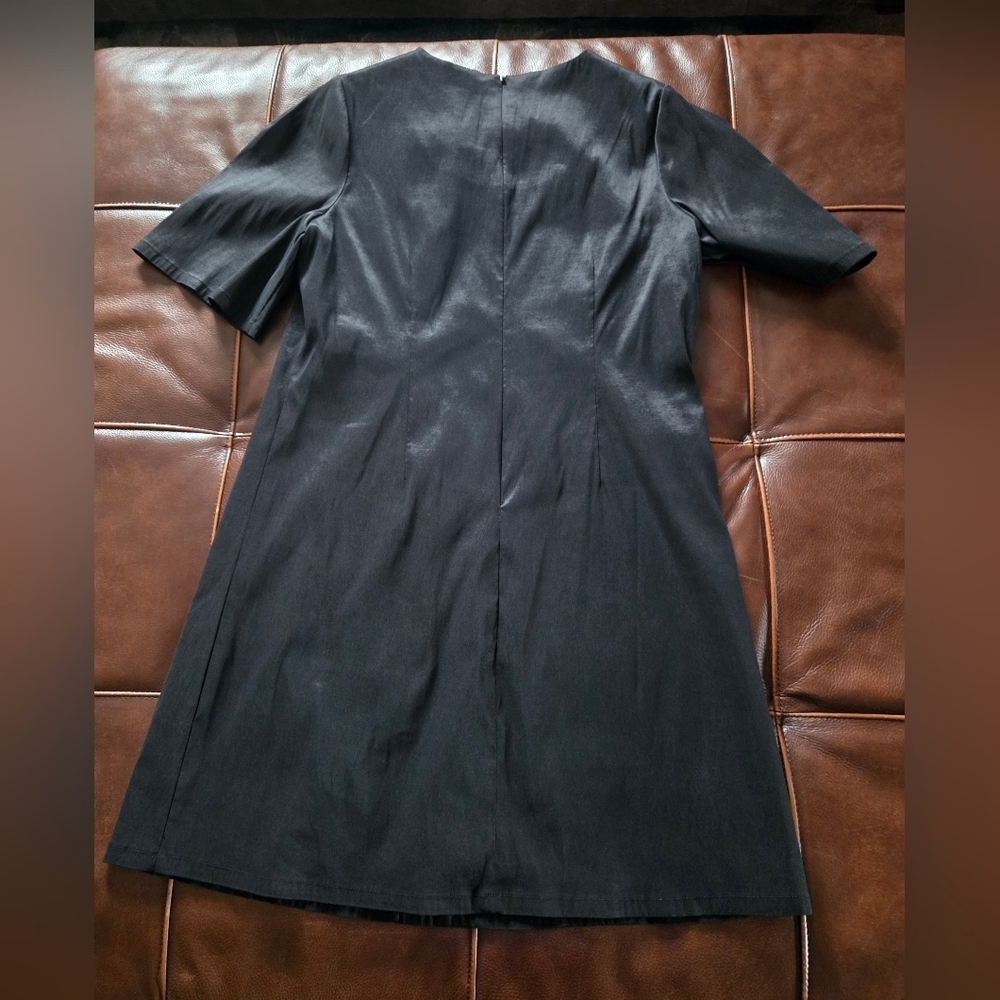 Preston & York Black Sue Stretch Taffeta Dress Size 12 NWT - Picture 14 of 16